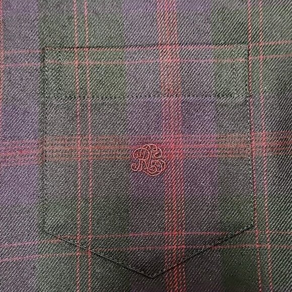 Ralph Lauren Wool Flannel Shirt Womens Sz XL Purple Red Shadow Plaid Long Sleeve - Picture 7 of 10